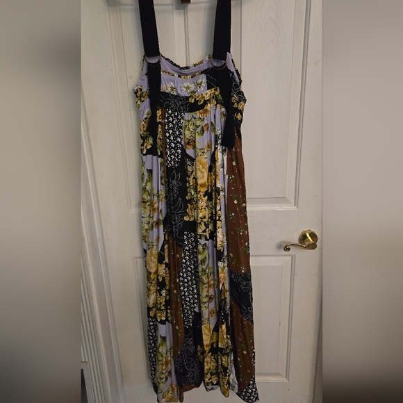 NWT Anthropologie Maeve Bohemian Floral Patchwork Maxi. Large. $170 - Picture 9 of 11